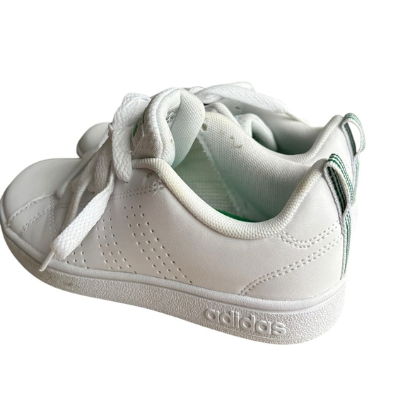 Adidas Shoes Kids White/green Sneaker VS Advantage white size 12K. - Picture 7 of 11